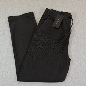 Rag & Bone Men's Black Jog Jean Drawstring Pants Small Cotton Stretch $248 NWT